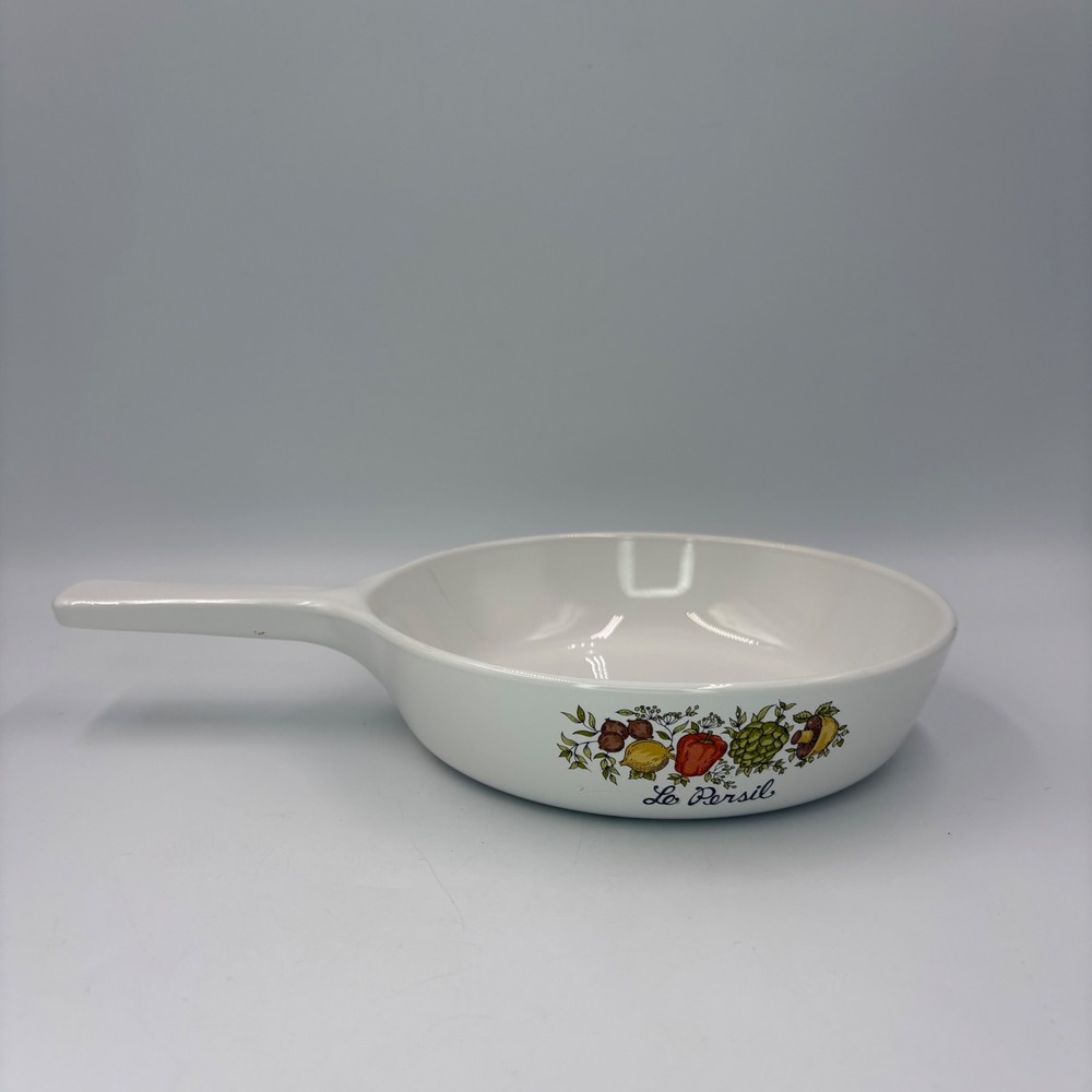 Corning Ware Skillet 6.5 Inch White Le Persil Spice of Life P-83-B NO Lid